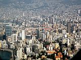 Beirut 01 View Of Downtown From Airplane Includes Platinum Tower, Holiday Inn, Al Amin Mosque, Grand Serail, AUB, Al Murr Tower 